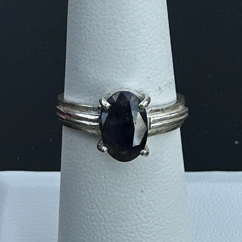 Natural beautiful Sapphire from Kashmir 13.20 Ct Ring Silver 925 - Picture 10 of 12